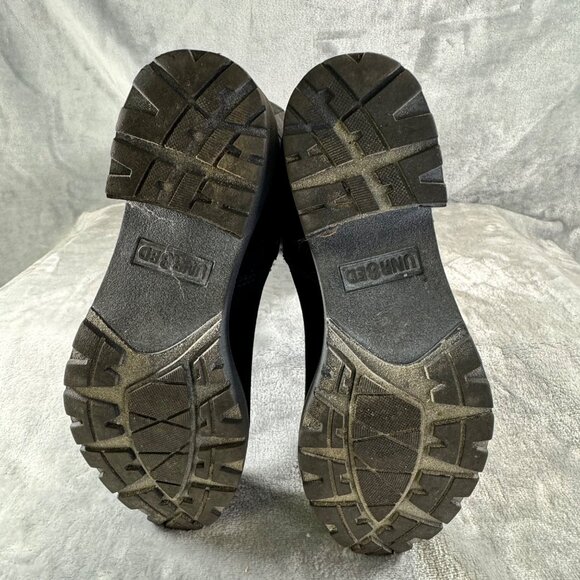 UNR8ED womens Boots 7M Darla black suede zip up with decorative buckle strap at - Picture 3 of 16